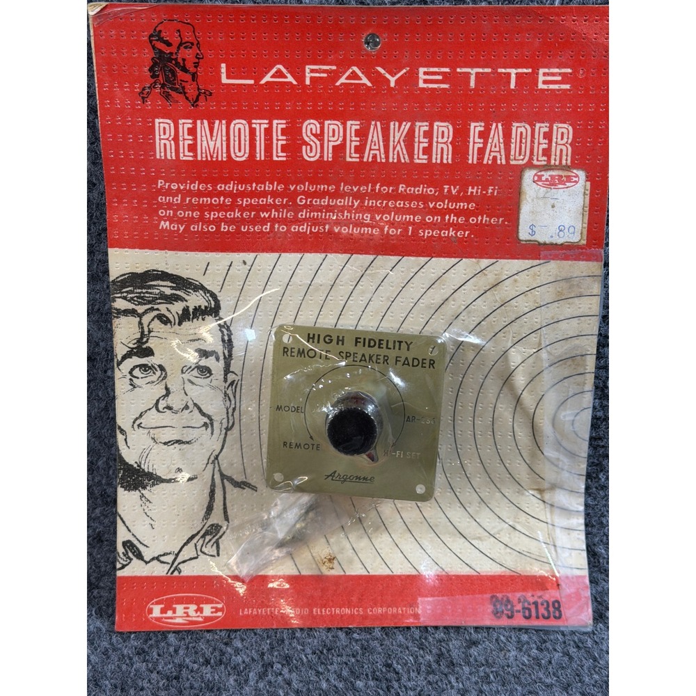 Vintage Lafayette Remote Speaker Fader 99-6138 Argonne AR-236 NOS Hi-Fi Control